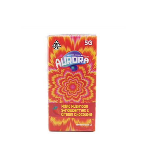 Aurora | Strawberries & Cream | Magic Mushrooms Chocolate Bar | 5G