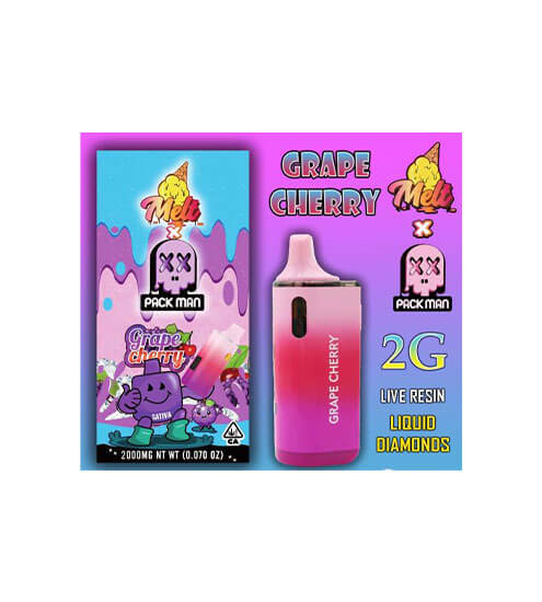 Pack Man | Grape Cherry | NEW V2 Disposable Vape | 2G (2,000mg)