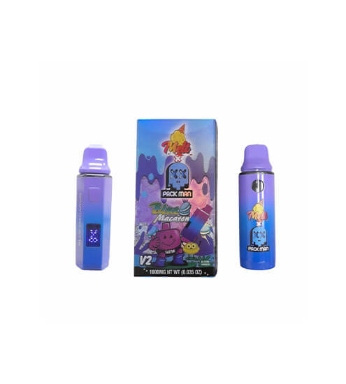 Pack Man | Blue Macaron | NEW V2 Disposable Vape | 2G (2,000mg)