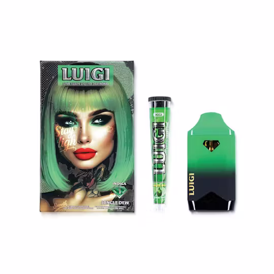 Luigi | Disposable Vape | Jungle Dew V5 Dual Pack | 2G Vape