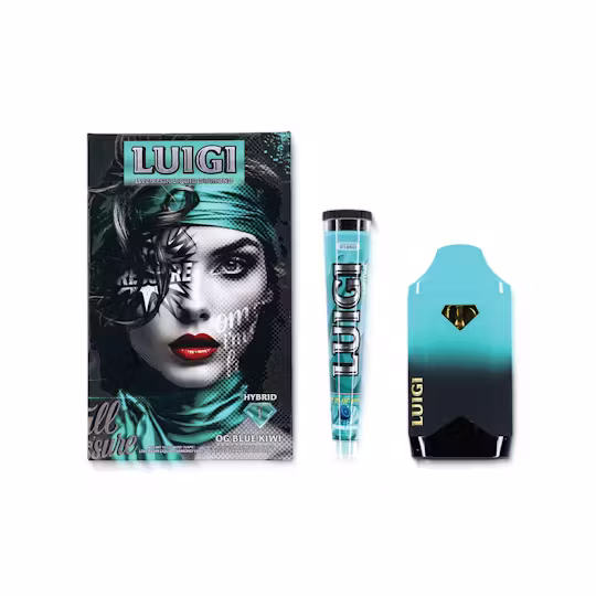 Luigi | Disposable Vape | OG Blue Kiwi V5 Dual Pack | 2G Vape